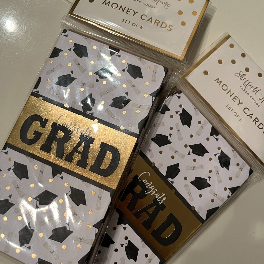 Graduation Money Cards by Sheffield Home 2‎ Packs 16 Cards New (grad/x)